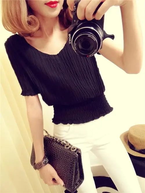 

FashionLogo Printing T Shirts Women's brown Short Sleeve Fashion 100% cotton red Female T-Shirts