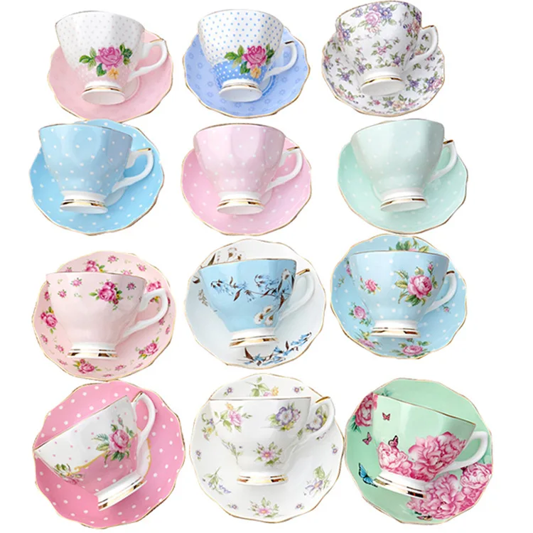 

European bone porcelain coffee cup disc ceramic dish afternoon tea creative gift set