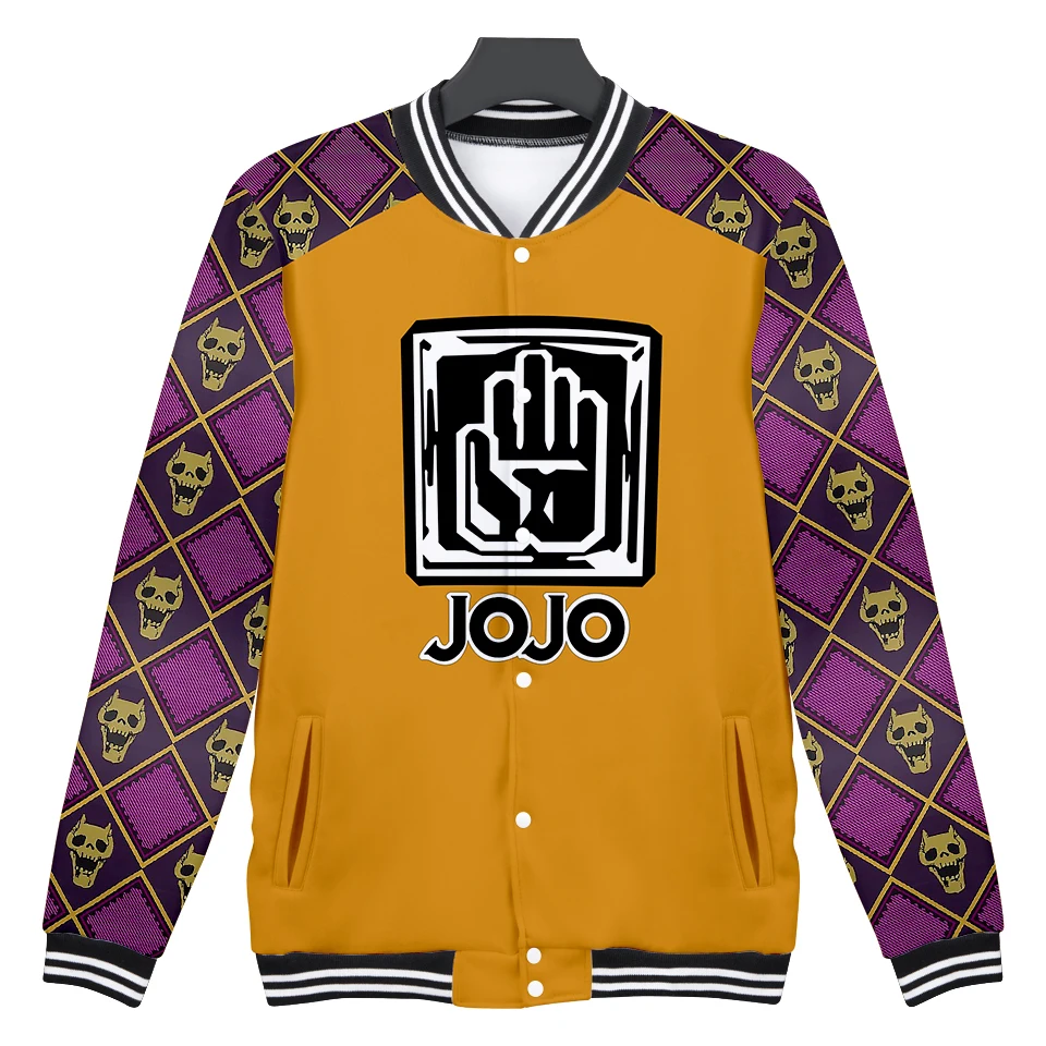 Джоджо Необычные Приключения печати 3D бейсбольные куртки для женщин и мужчин