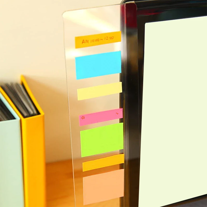 

Multifunction Transparent Computer Monitors Side Panel/Memo Pads/Sticky Boards for Computer Sn,1 Set (Left & Right)