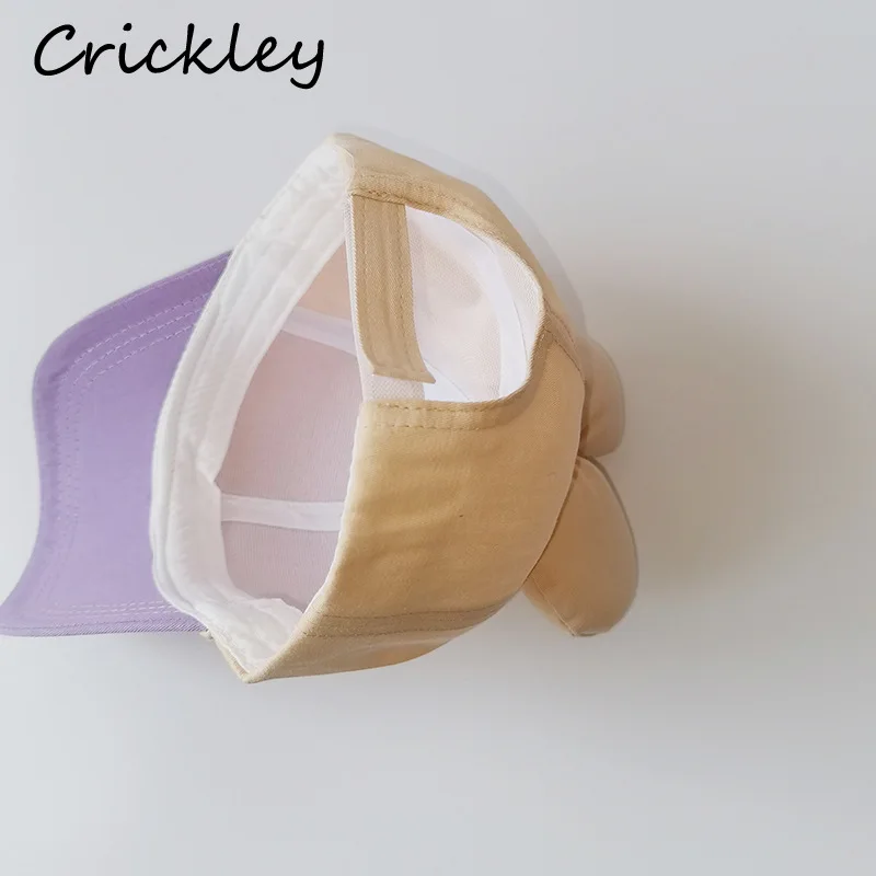 

Spring Autumn Big Bow Girls Sun Hats Princess Patchwork Kids Cap Fashion Outdoor Adjustable Children Baseball Caps 4-10T