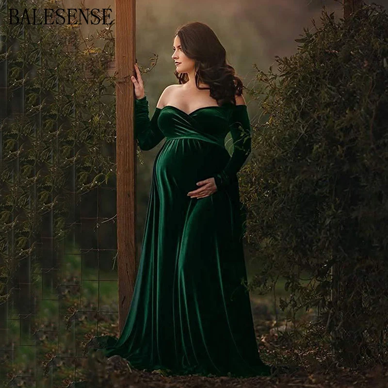 Бархатное платье для беременных фотосессии по индивидуальному заказу без