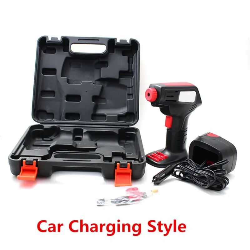 Компрессор Воздушный портативный с ЖК-дисплеем и зарядным устройством |