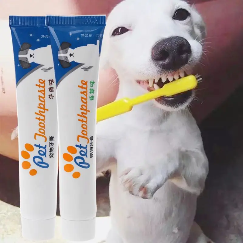 

Natural Pet Dog Puppy Cat Toothpaste Teeth Cleaning Oral Care Pet Supplies Newest
