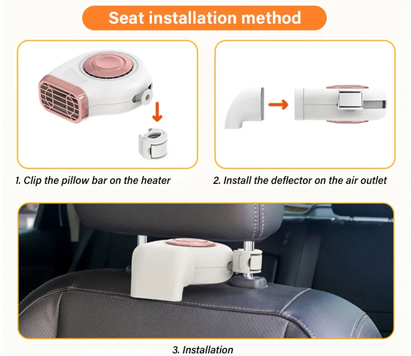 

12V 150W Winter Portable Universal Car Heater Warm Fan Windscreen Window Demister Defroster Energy-saving Low Noise