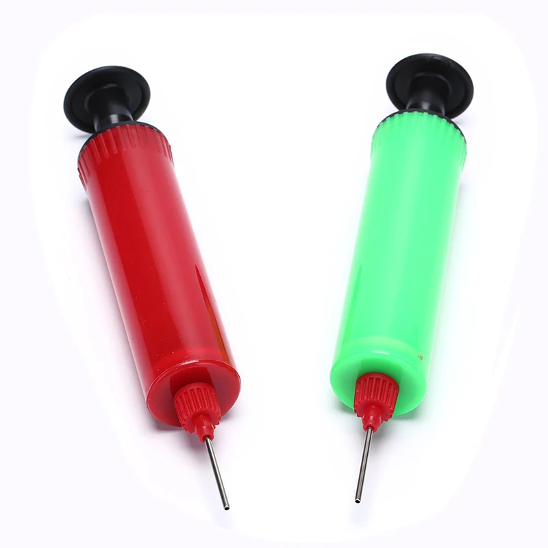 1Pc Mini Plastic Hand Soccer Colors Needle Ball Party Balloon Inflator Air Pump | Спорт и развлечения
