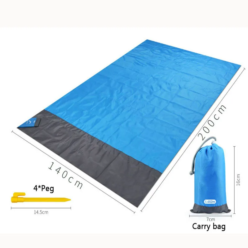 Водонепроницаемый Карманный плед для пикника 200x210 см|Туристический коврик| |