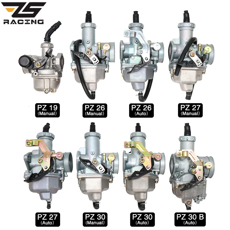 ZS гоночный мотоцикл PZ19 PZ26 PZ27 PZ30 автоматический ручной хомут карбюратор для 50 250