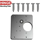 Шарнирная ремонтная пластина для кабинета, мебели, металлическая пластина из нержавеющей стали, складной стол, дверной держатель, аксессуары