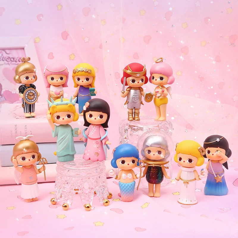 12 styles Blind-Box Mystery Unknown Box Random Doll Action Cute girl Child toy Mobile phone case decoration New Home decoration