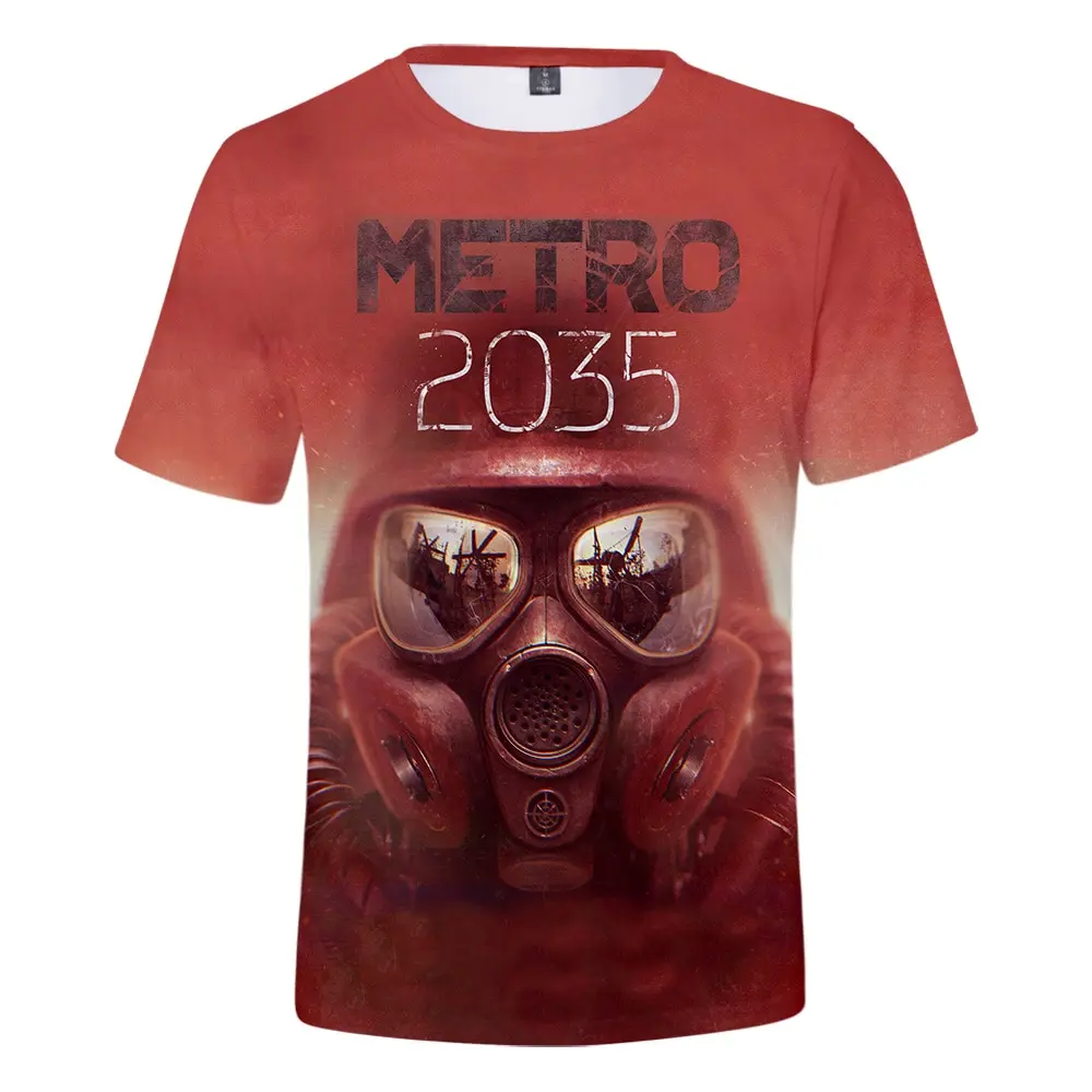 

Game Metro Exodus 3D Print T-shirt Men Women Fashion Streetwear O-Neck Short Sleeve T Shirt Hip Hop Tee shirt Tops Male Clothing