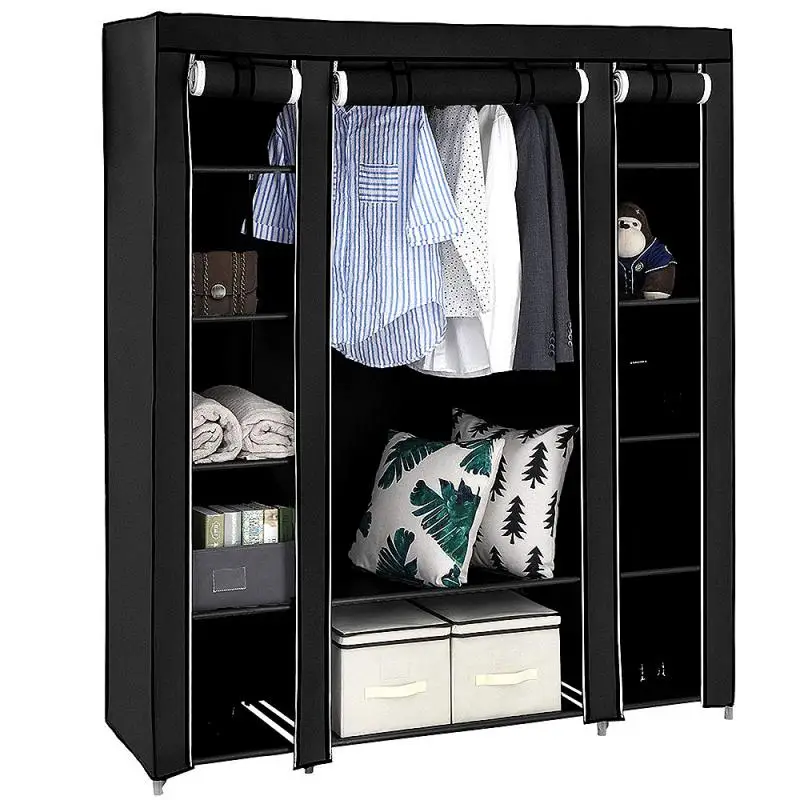 

175*150*45cm Folding Non Woven Portable Bedroom Cloth Wardrobe Waterproof Closet Storage Cabinet Home Furniture HWC
