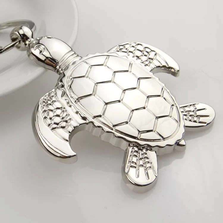 

FREE SHIPPING BY DHL New Zinc Alloy Turtle Shaped Key Chains Novelty Metal Key Rings Gift WB2899