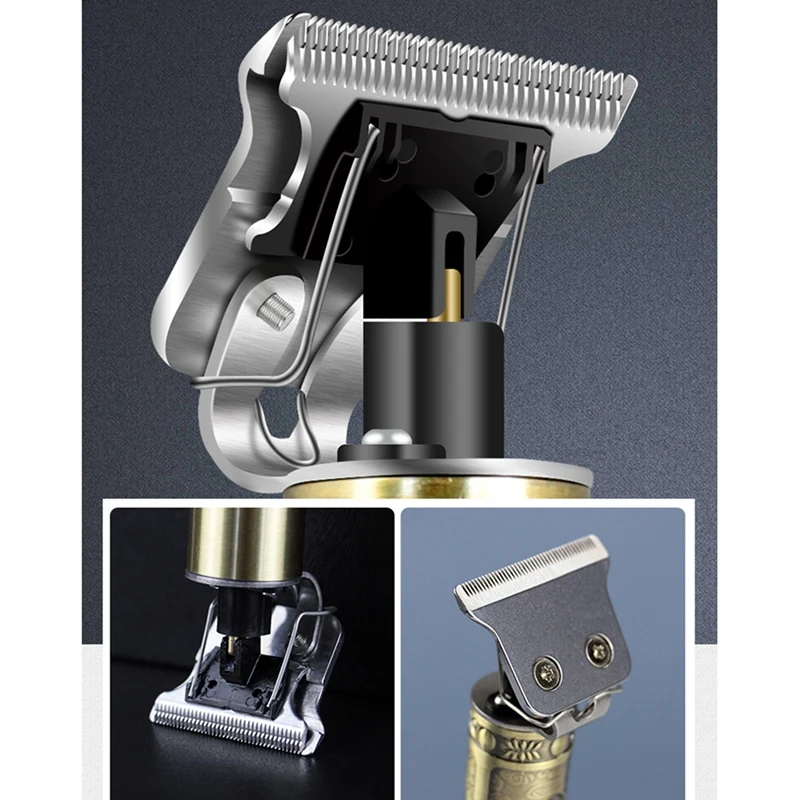 

T9 Dragon Phoenix Hair Clipper Electric Hair Clipper Oil Head Cut Head Knife Full Metal Copper Tube Electric Push