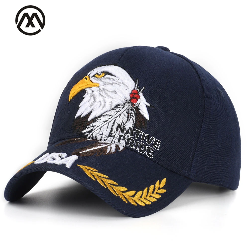 Новинка вышитая орла оригинальная Женская Бейсболка в США Мужская бейсболка с