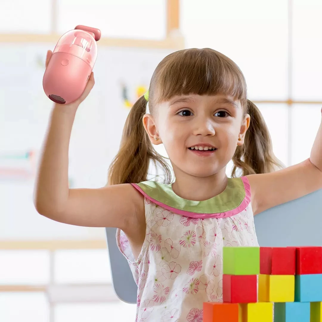 

Youpin Baseus Desktop Vacuum Cleaner C2 Rechargeable Portable Mini Tabletop Crumb Dust Sweeper Table and Keyboard Cleaning