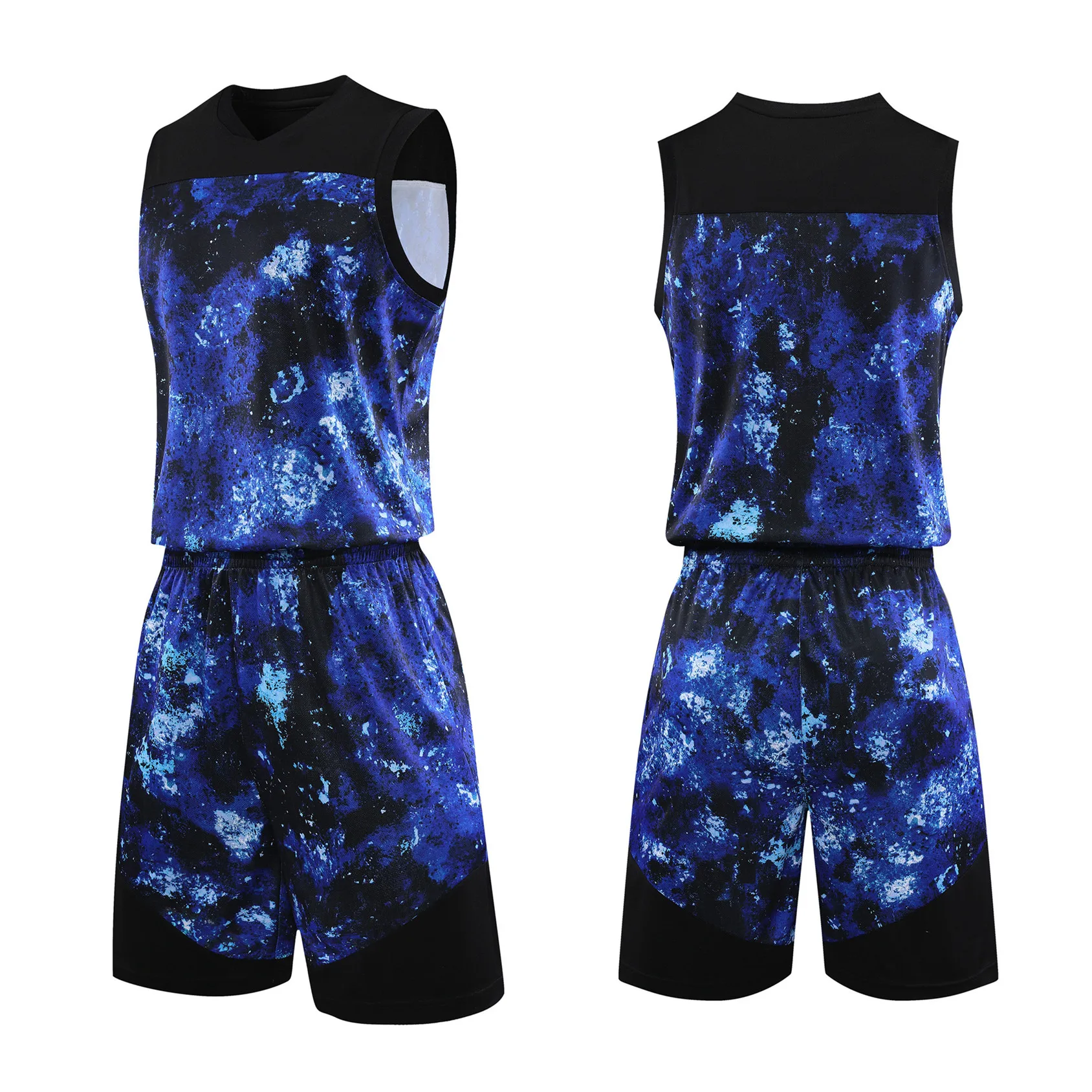 Персонализированный баскетбольный костюм звездного неба мужская спортивная