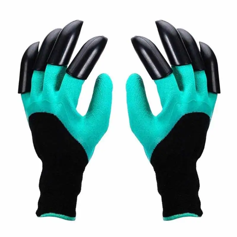 4/8 ручная работа пластиковые садовые резиновые перчатки садоводство Выкапывание