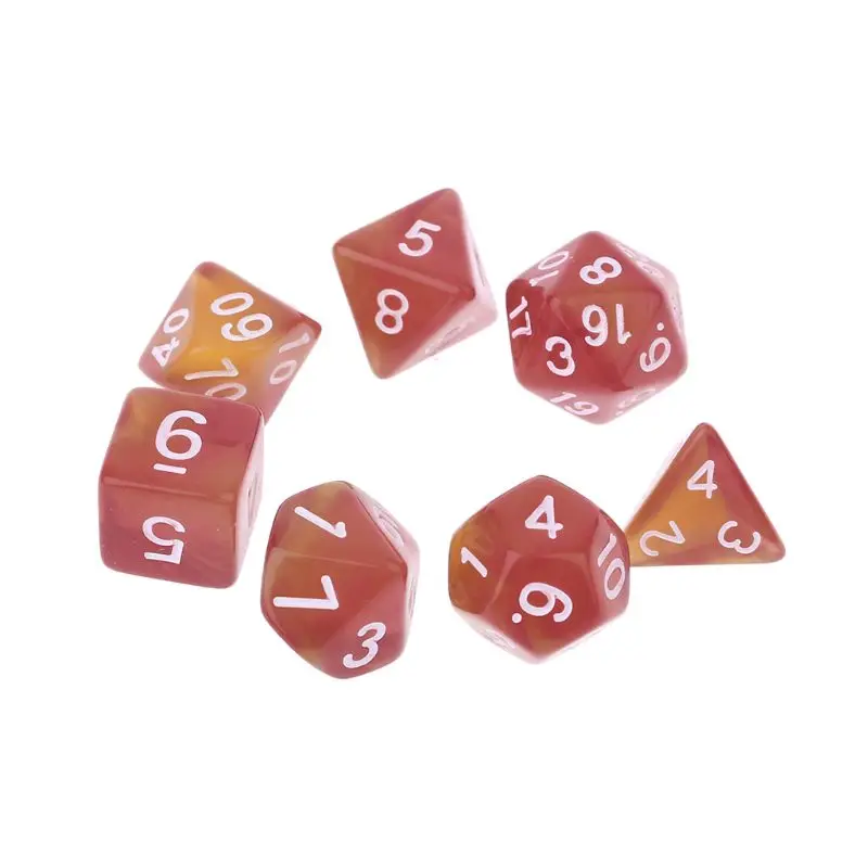 Набор настольных игр D4 D6 D8 D10 D12 D20 7 шт | Спорт и развлечения