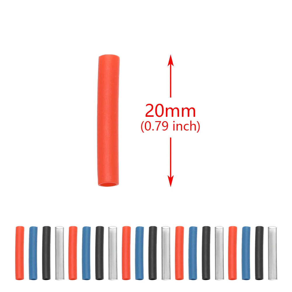 100PCS 20mm Heat Shrink Bicycle Cable End Caps Ultralight Bike Shifter Inner Tips Wire Brake Crimps | Спорт и развлечения