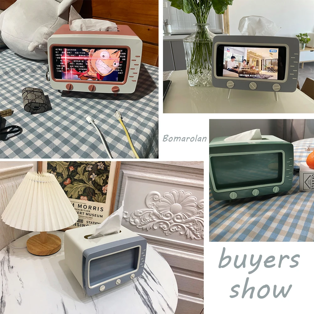 Креативная коробка для салфеток телевизора 2 в 1 держатель Современный домашний