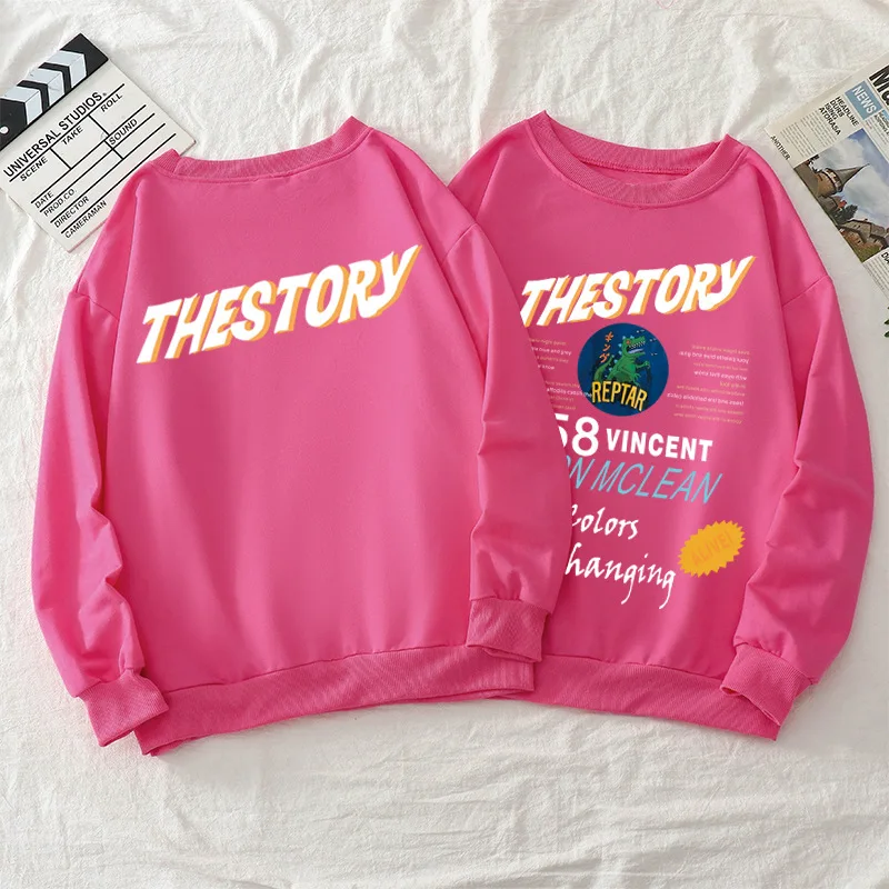 

Harajuku Kpop Thestory Men/Women New Style Cotton Long Sleeve Casual Loose Sweatshirt Jacket Couple Pullover Unisex Streetwear