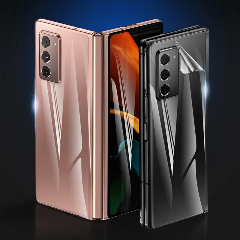 

4-in-1 Front Back Hydrogel Film Camera Lens Screen Protector for Galaxy Z Fold 2 5G Glass Lens Film for Samsung Galaxy Z Fold 2