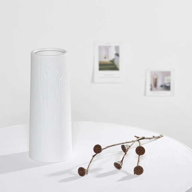 

Nordic Vase For Home Decor White Vase Living Room Bedroom Tabletop Decoration Vase ваза decoración hogar Wedding Vases