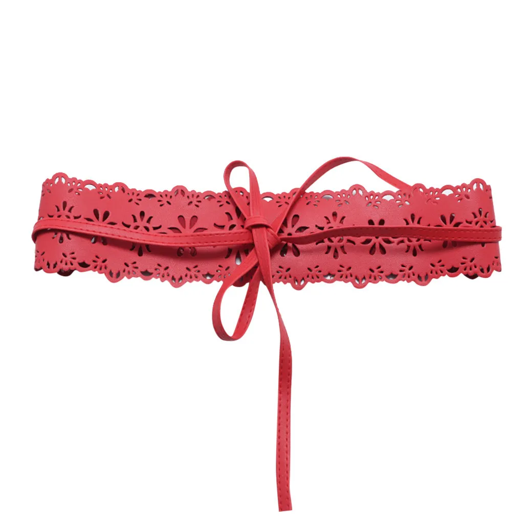 Ремни для женщин модные женские винтажные кожаные ремни с бантом мягкие