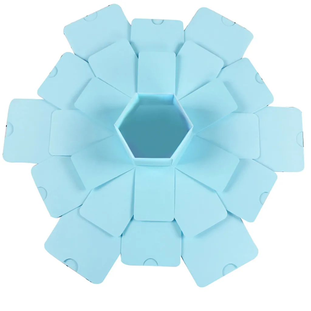 Creative Photo Album Handmade Hexagonal Explosion Gift Bomb Box For Family Friends Scrapbook Lovers Gifts DIY Albums | Дом и сад