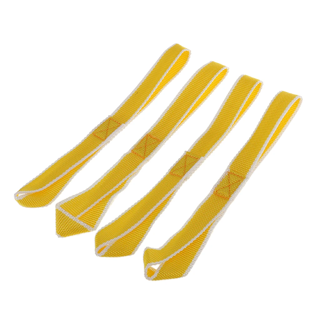 Yellow 4 шт. 1200 фунтов мягкие петли Привязать ремни для ATV трейлер мотоцикл Буксировка перевозки грузов снегоход - Цвет: Yellow