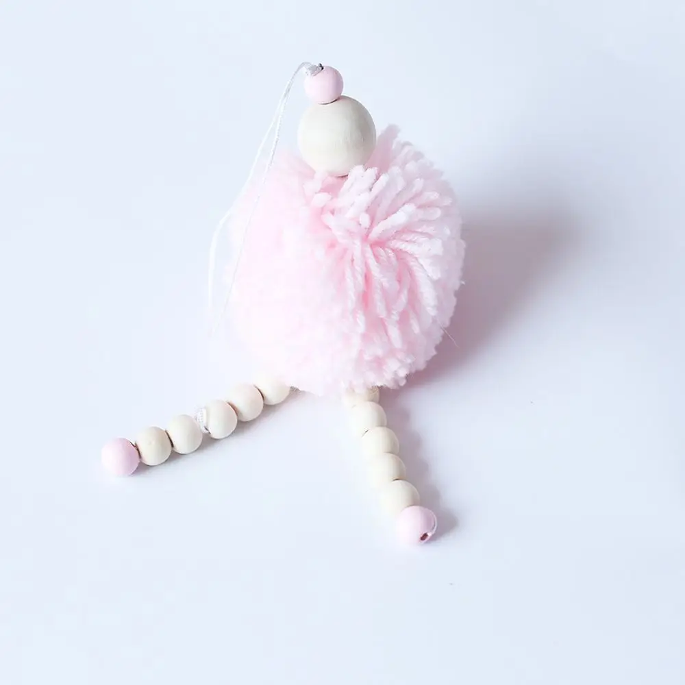 Балетная танцовщица деревянные бусины шарик для волос висячие украшения