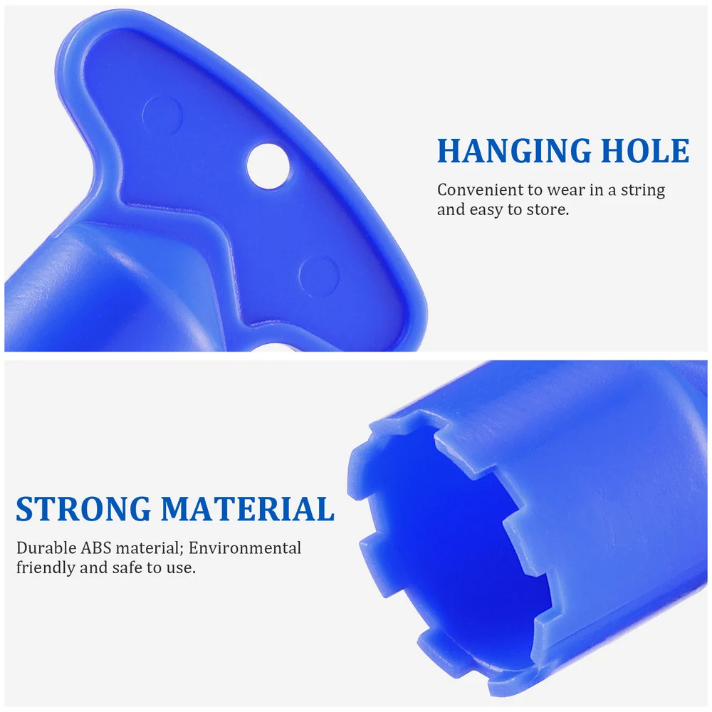 

DOITOOL 5pcs 16.5 18.5 21.5 24 Cache Faucet Aerator Wrench Aerator Removal Key Removal Wrench Tool (Blue)