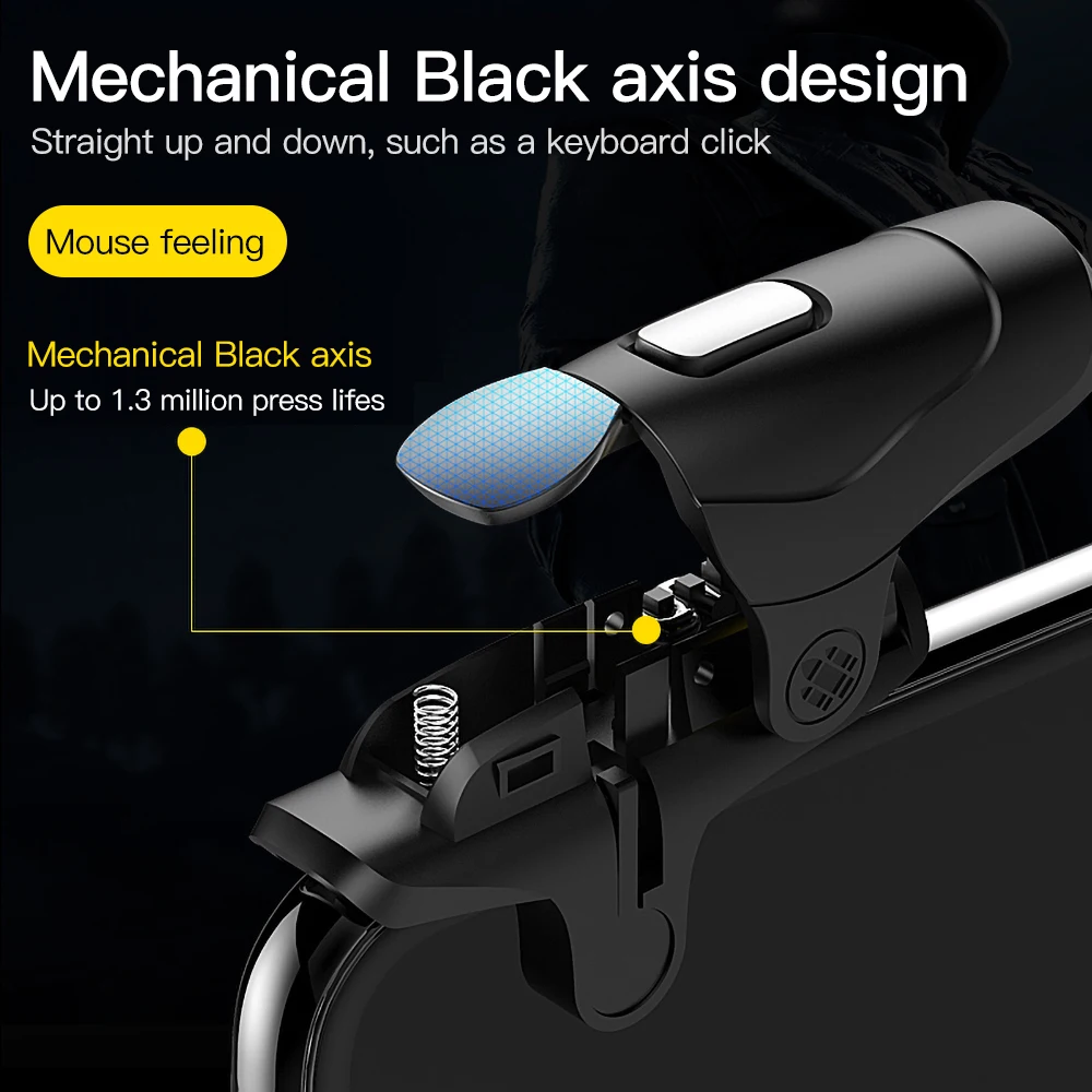 Meeker Gamepad Joystick for PUBG Joypad Trigger Fire Button 3 in 1 Adjustable Shooter Controller For PUBG Mobile Phone Game Pad