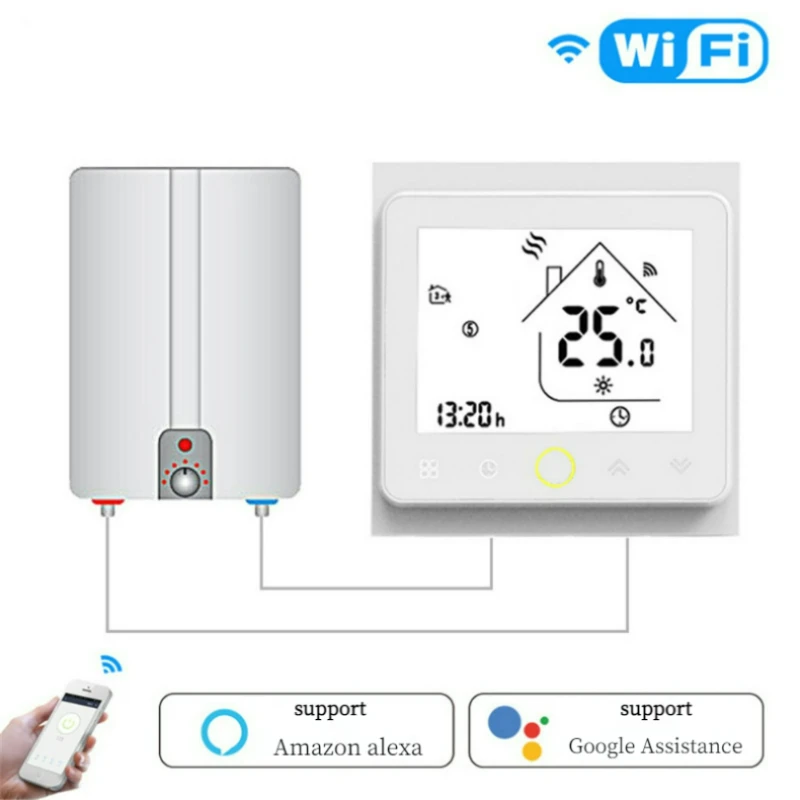 Смарт-термостат программируемый с Wi-Fi и управлением через приложение |