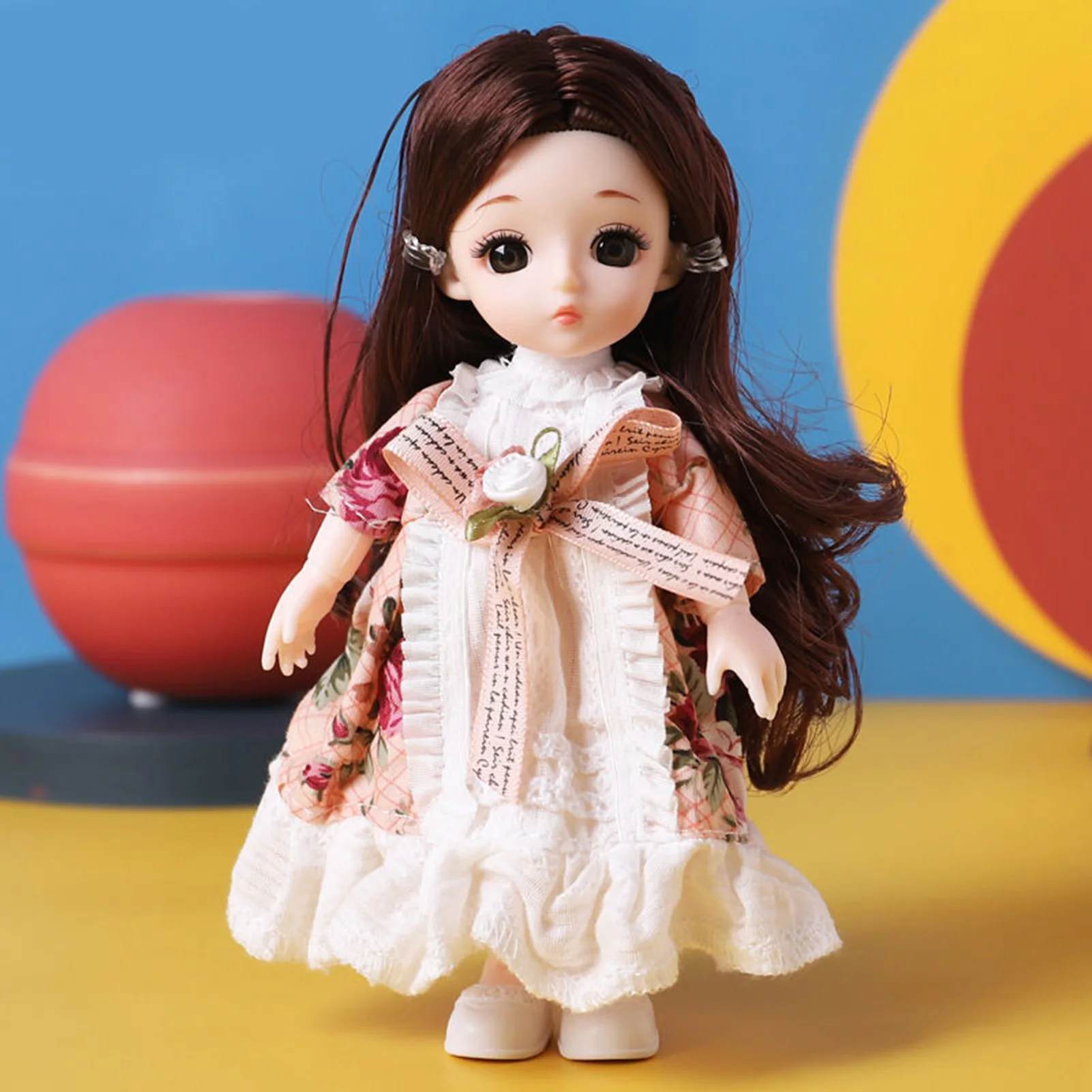 Kawaii BJD кукла подвижная шарнирная Обнаженная Набор Красивые 3D глаза маленькая