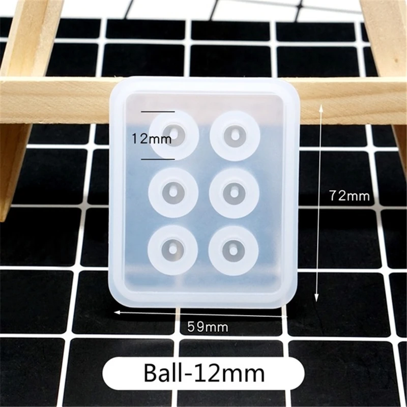 Ожерелье браслет бусины кубик прессформы шар форма полимерная силиконовая