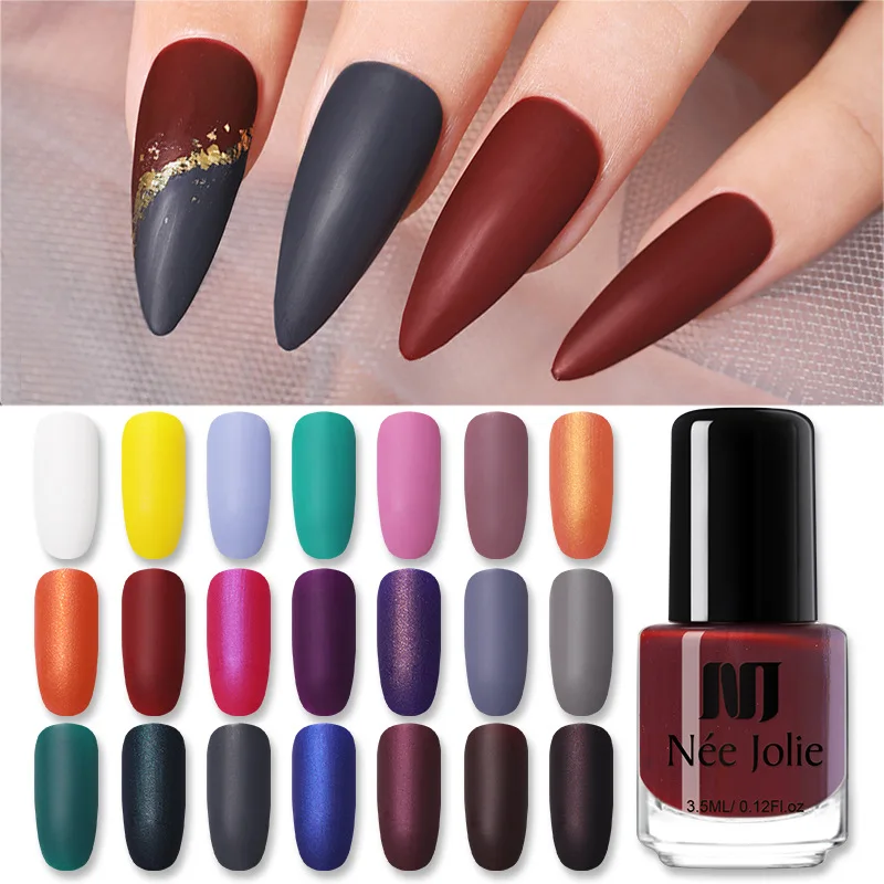Nail Pure Color Nail Polish Glue New 21 Color Autumn and Winter Matte Matte Scrub Nail Polish