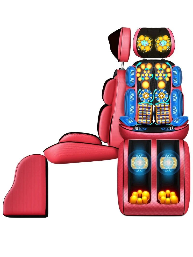 Электрическое кресло для массажа всего тела шиацу офисная подушка шейного