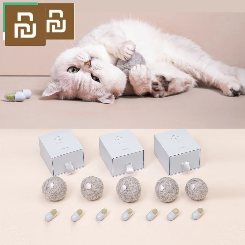 Xiaomi кошачий мячик игрушки для кошек здоровый натуральный пристрастие кошки