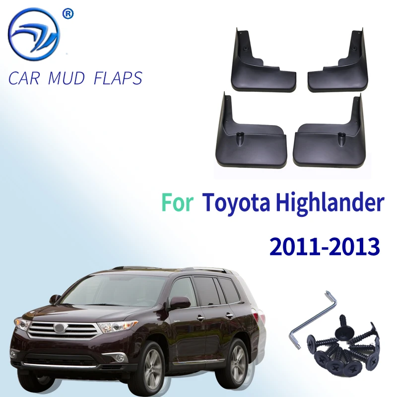 Брызговики для Toyota Highlander Kluger 2011 2012 2013 передние и задние|Грязезащита| |