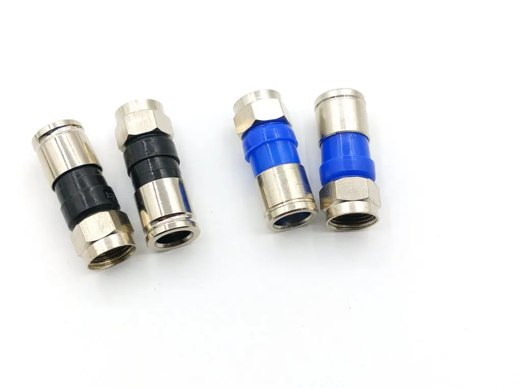 Коннектор RG59/RG6 F-образный штекер компрессионные разъемы для коаксиального