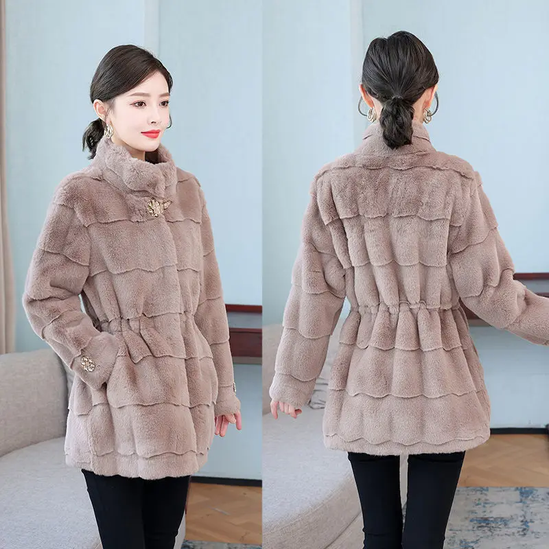 Women real mink coats female mink fur coat genuine long fur coat ladies winter clothes oversize 6xl 5xl 7xl natura fur coats