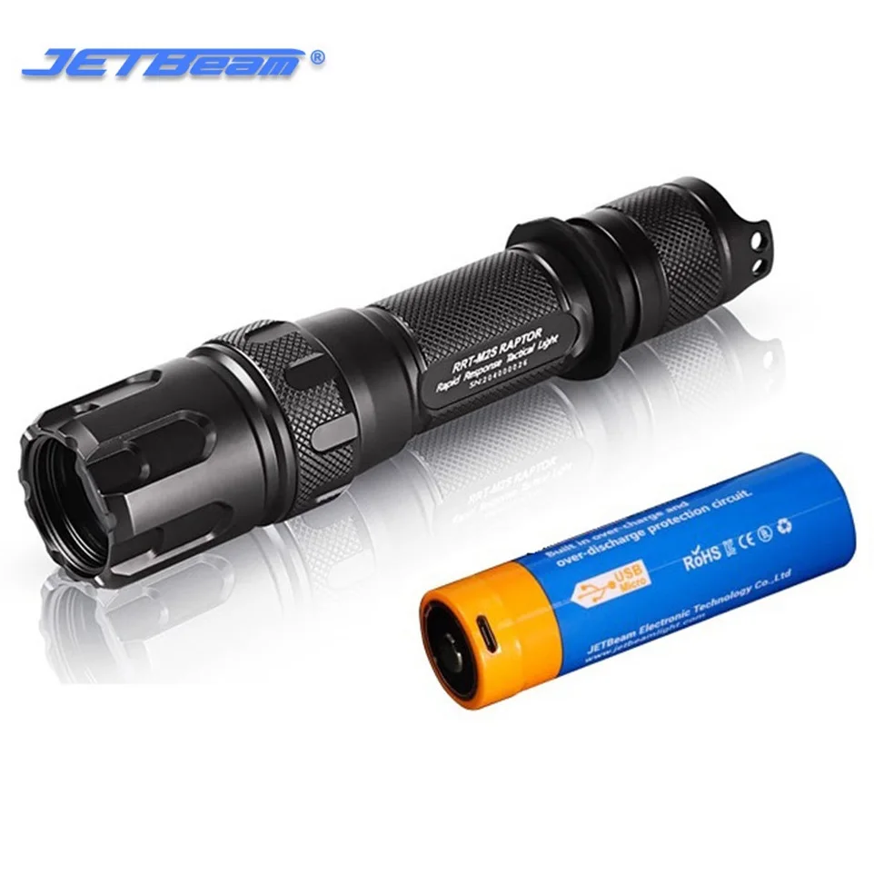 

JetBeam RRT-M2S Laser LED Flashlight 480LM WP-T2 Laser Tactical Torch with 21700 Battery for Camping,Tactical Comba,Hunting