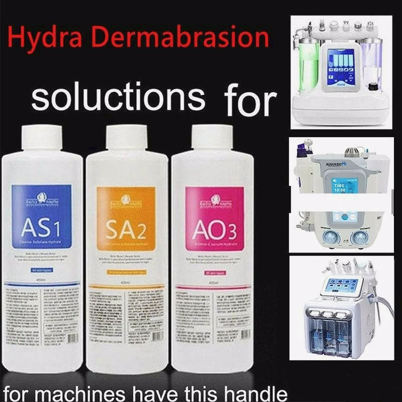 

Aqua Peeling Solution 3 Bottles 400Ml Per Bottle Facial Serum Hydra Dermabrasion For Normal Skin