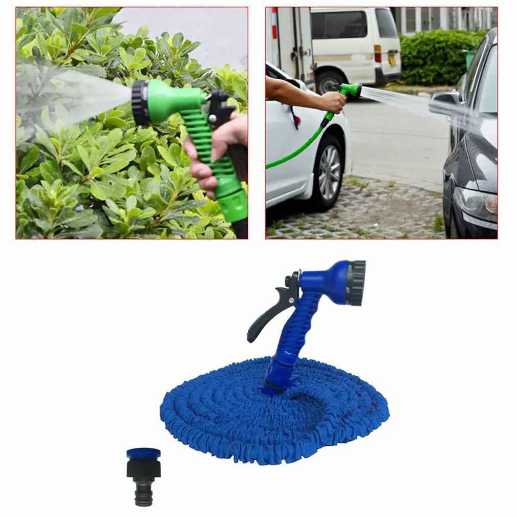 

Tuinslang Magic Waterslang Watering Slang Flexibele Uitbreidbaar Rollen Slang Voor Besproeien Connector Blauw Groen 25-200FT