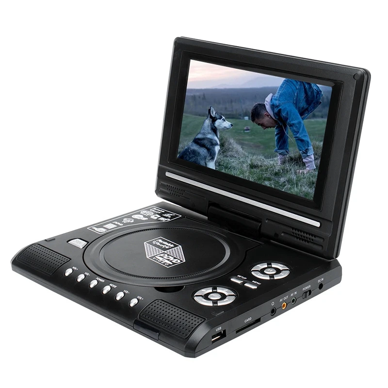 

9.8 Inch Portable Home Car DVD Player VCD CD Game TV Player USB Radio Adapter Support FM Radio Receiving-EU Plug