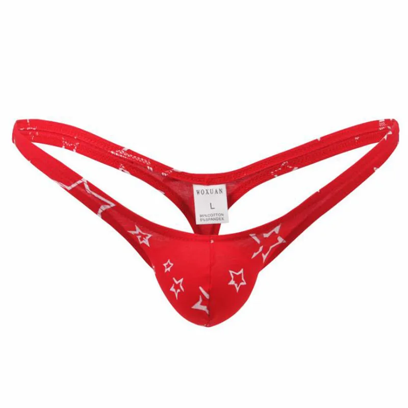 Мужские трусы мужское сексуальное нижнее белье с принтом &quotзвезда&quot Сисси Мини