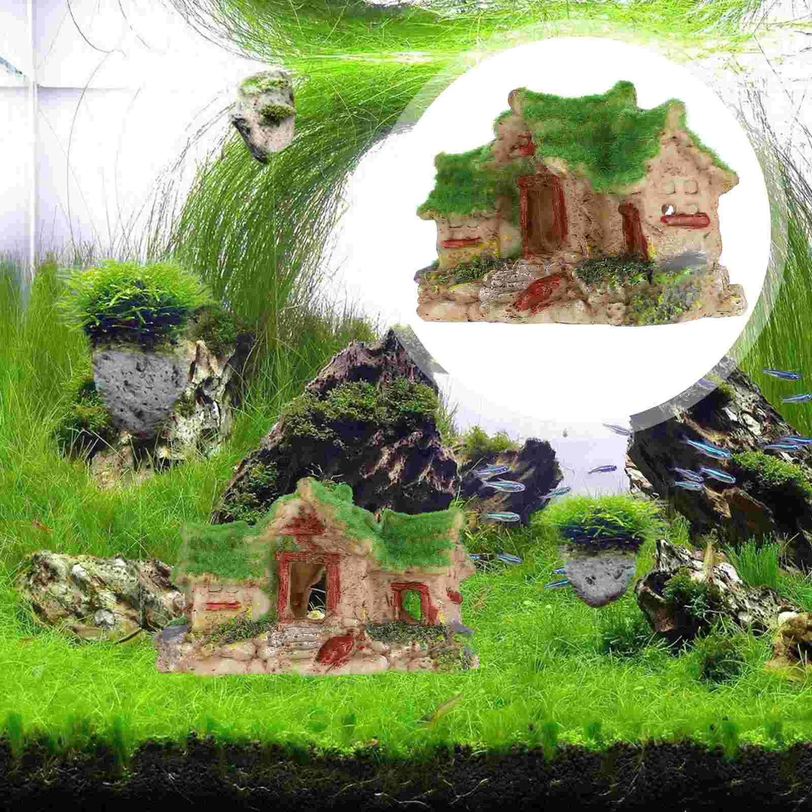 

Искусственное и моховое украшение, аквариум, ландшафтный орнамент, скрывающая пещера