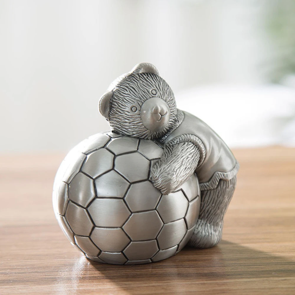 

Small Alloy Metal Bear Piggy Bank Money Boxes Storage Kids Toys Home Decor Money Saving Box Children Piggy Money Bank